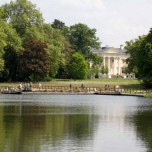 Blick zum Schloss Wörlitz